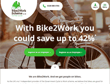 Tablet Screenshot of bike2workscheme.co.uk